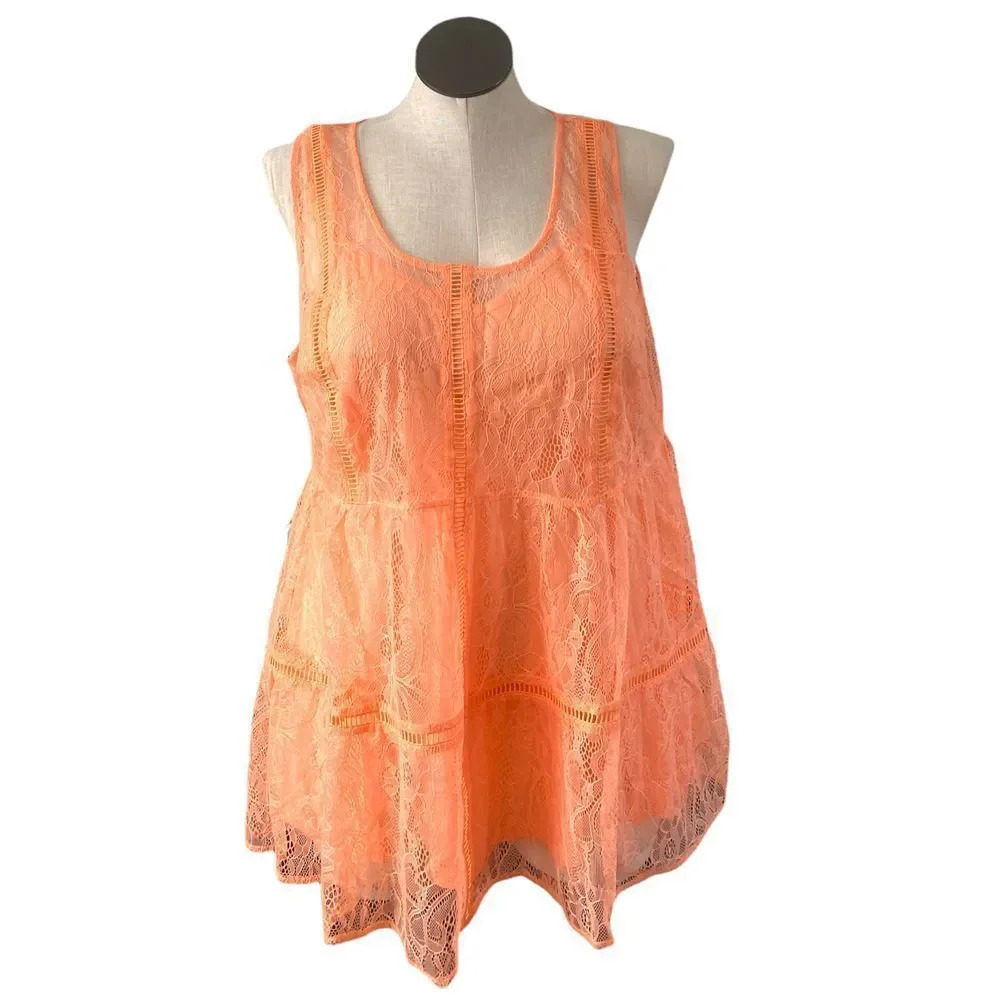 Torrid Lace Tunic with Cami  Size 1X    